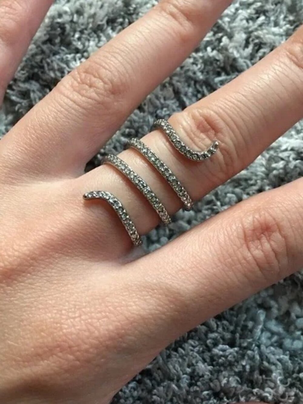 Express Swirl Snake Ring Size 6